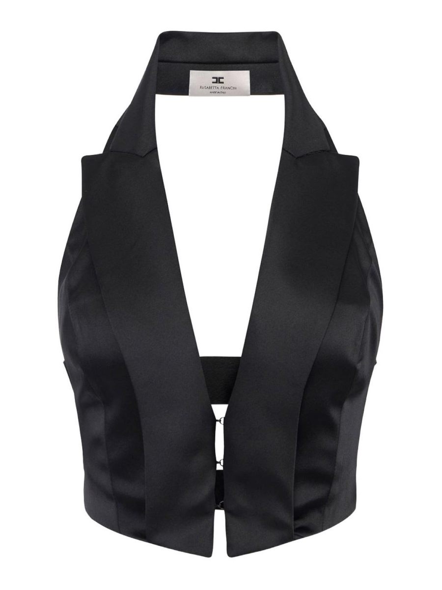 Elisabetta Franchi Gilet - Noir