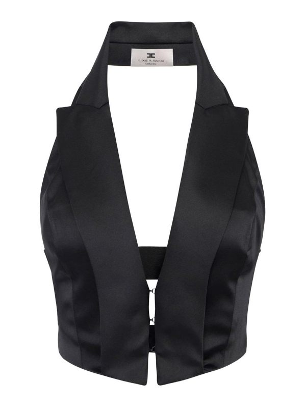 Elisabetta Franchi Gilet - Noir