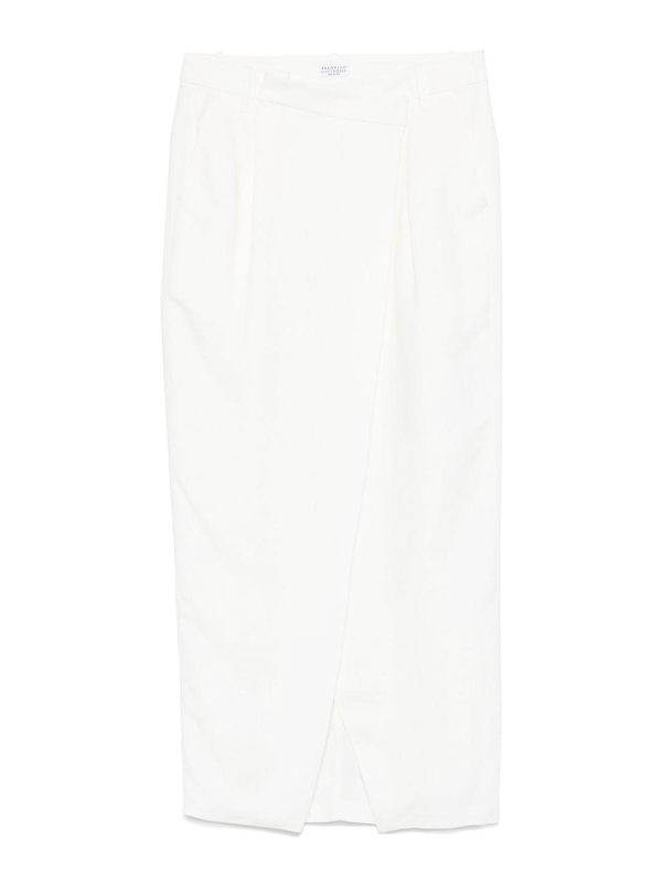 Brunello Cucinelli Jupe Midi - Beige