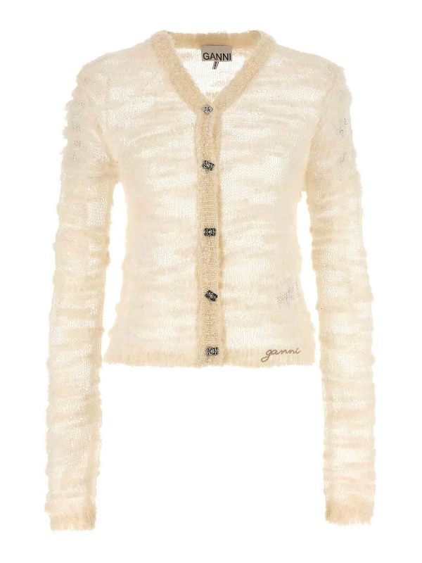 Ganni Cardigan - Blanc