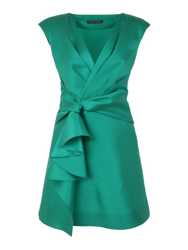 Alberta Ferretti Robe Au Genou - Vert