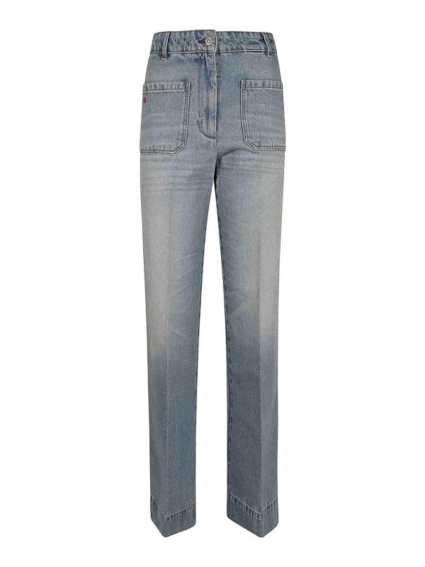 Victoria Beckham Jean Bootcut - Bleu