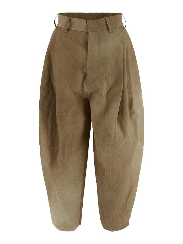 Uma Wang Pantalons Décontractés - Marron