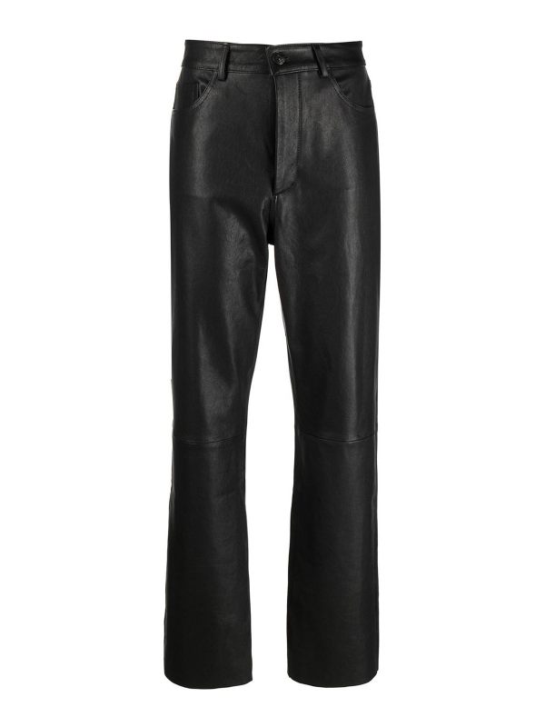 3x1 Pantalons En Cuir - Noir
