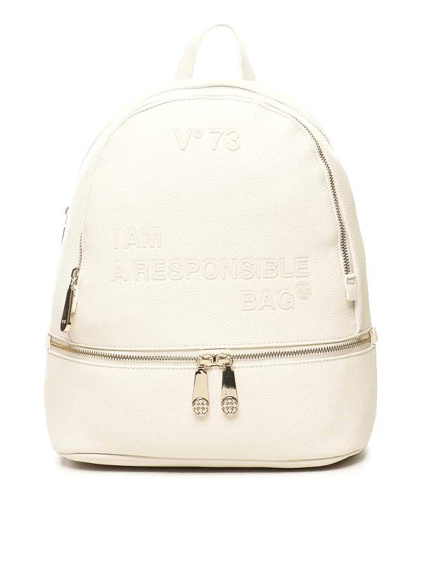 V°73 Sac À Dos - Blanc