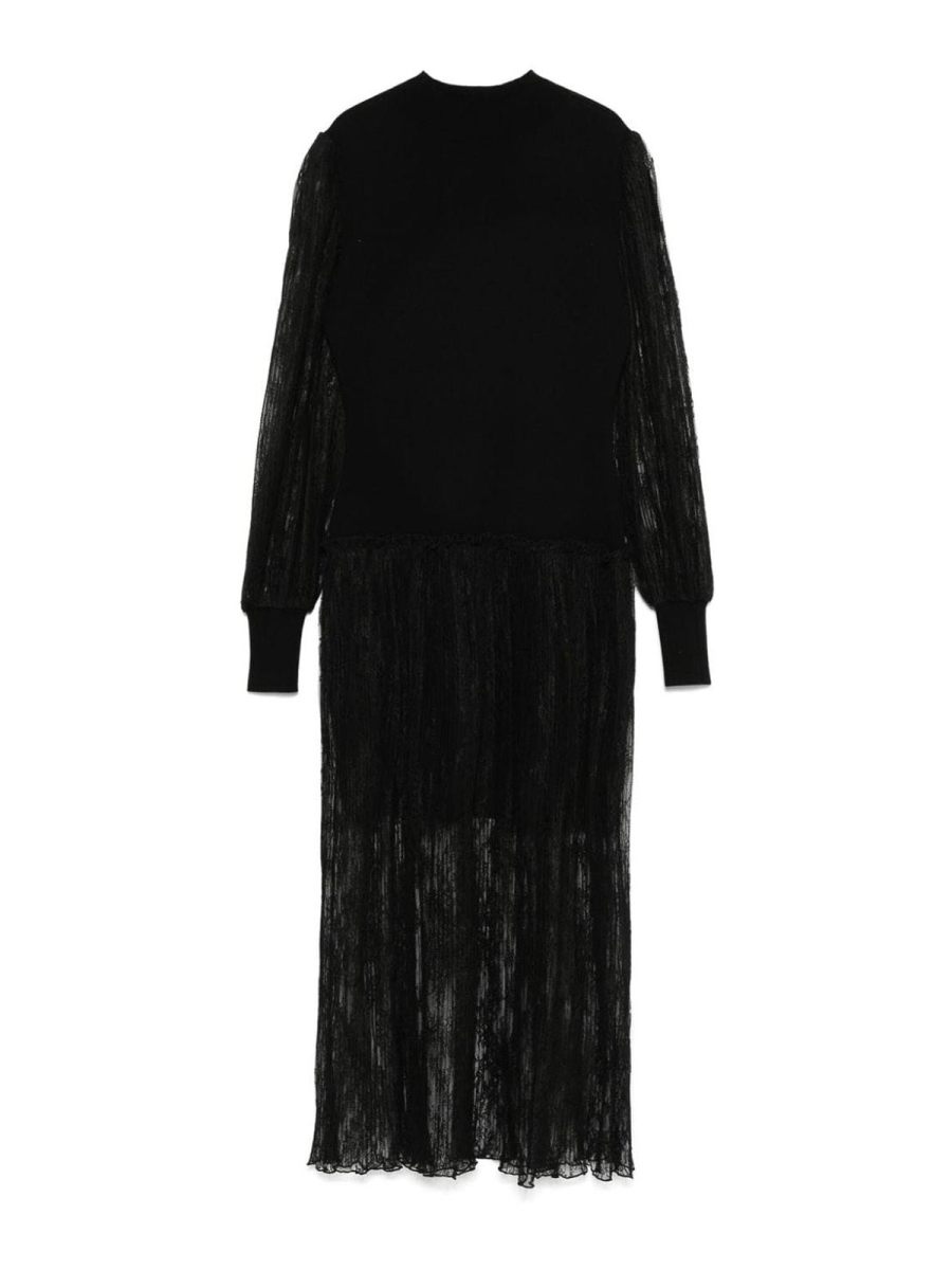 Twinset Robe Au Genou - Noir