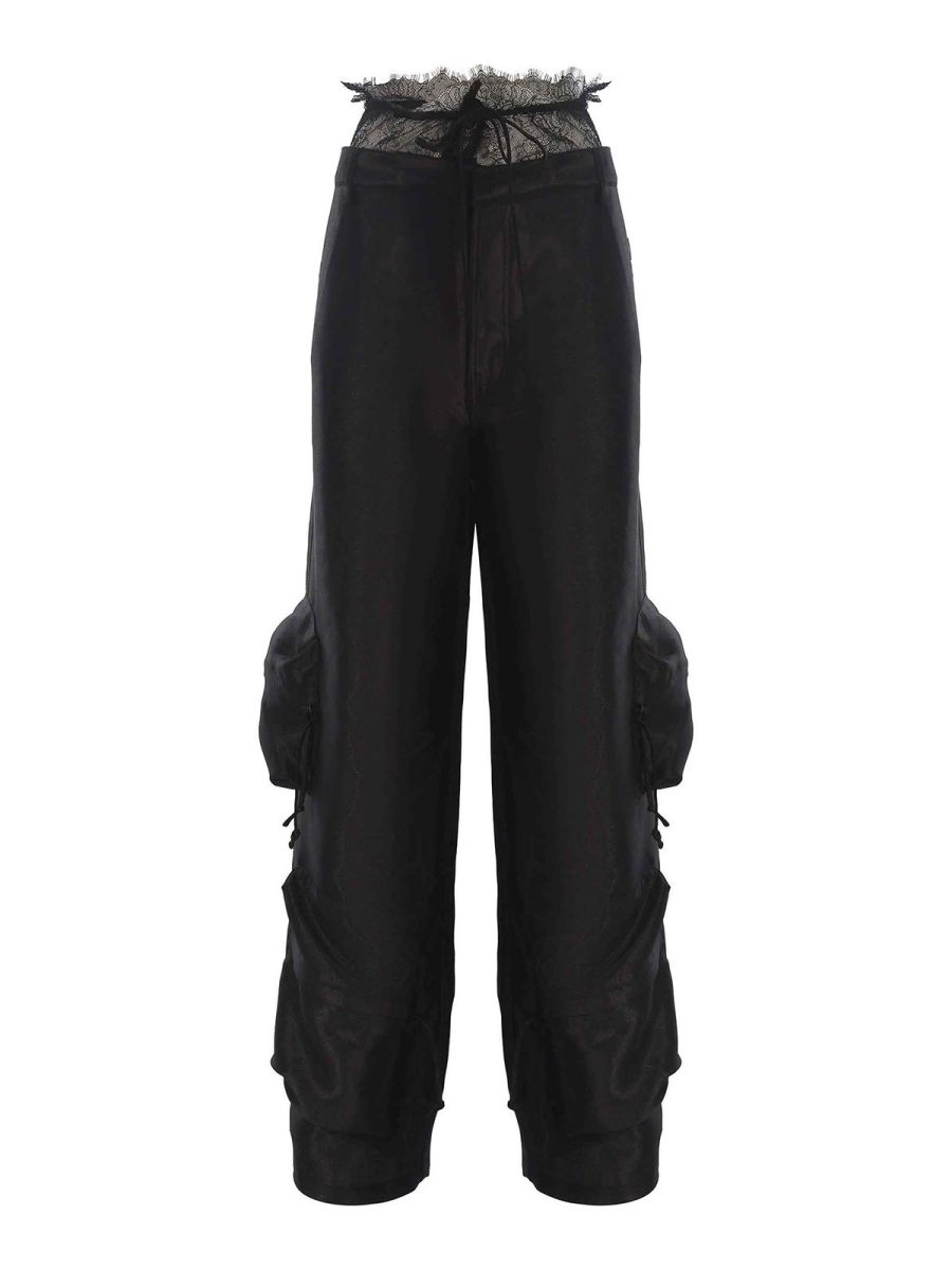 Rotate Birger Christensen Pantalons Décontractés - Noir