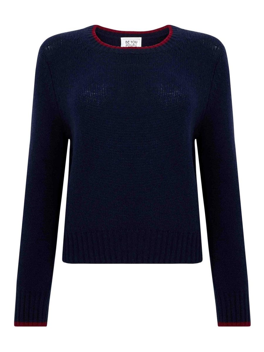 Be You Pull Col Rond - Bleu