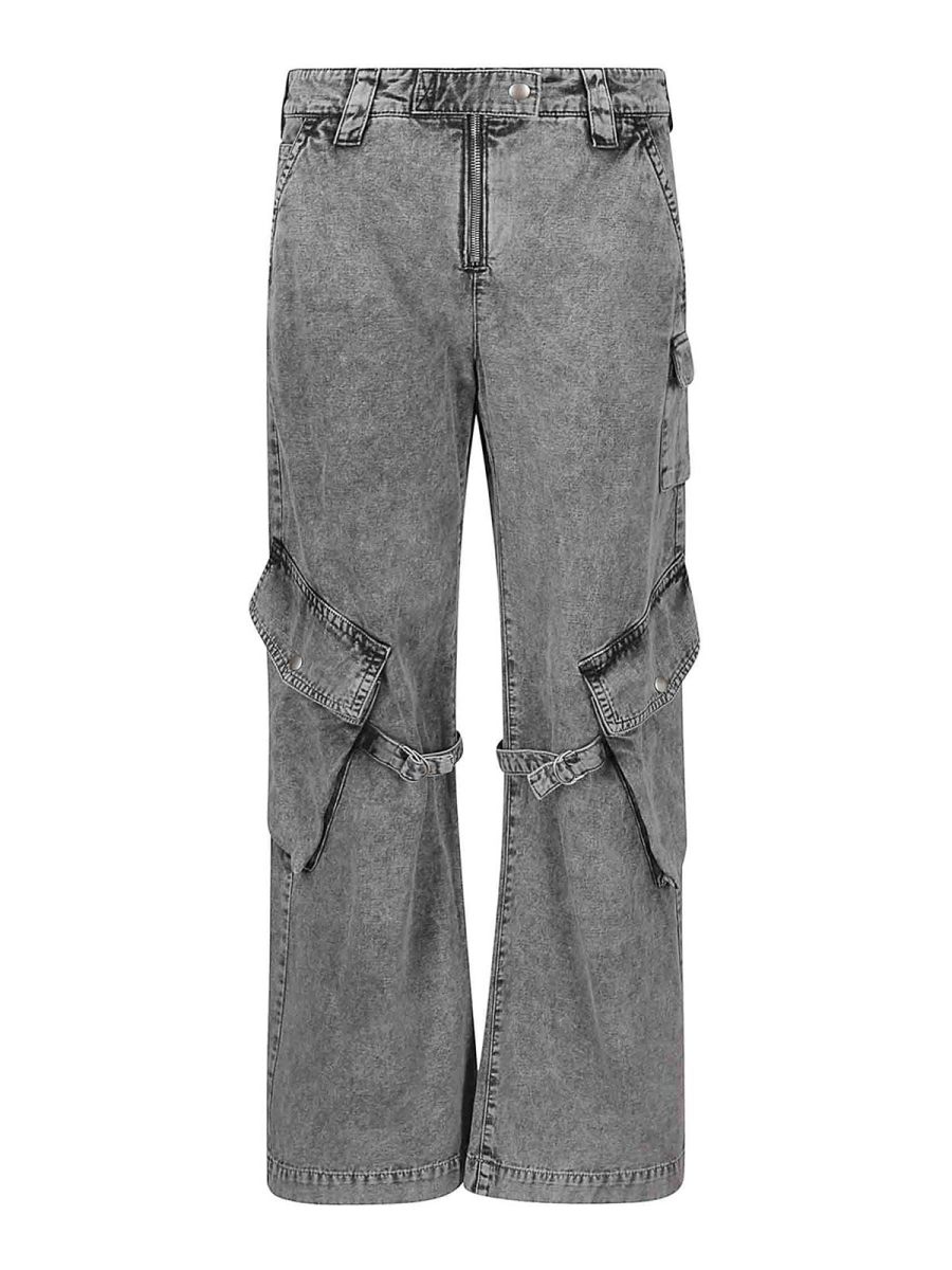 Acne Studios Pantalons Décontractés - Gris Foncé