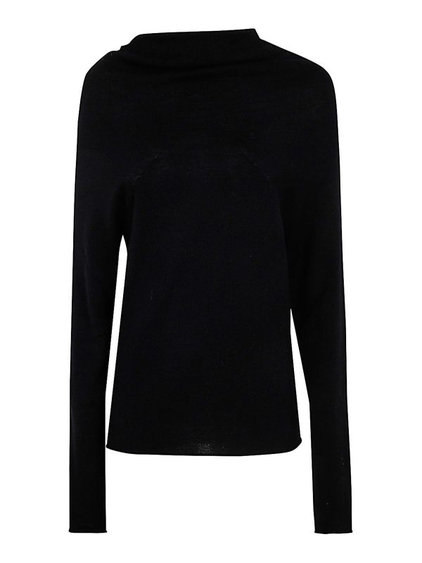 Philosophy di Lorenzo Serafini Pull Col Rond - Noir