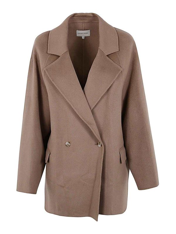 Loulou Studio Manteau Court - Gris