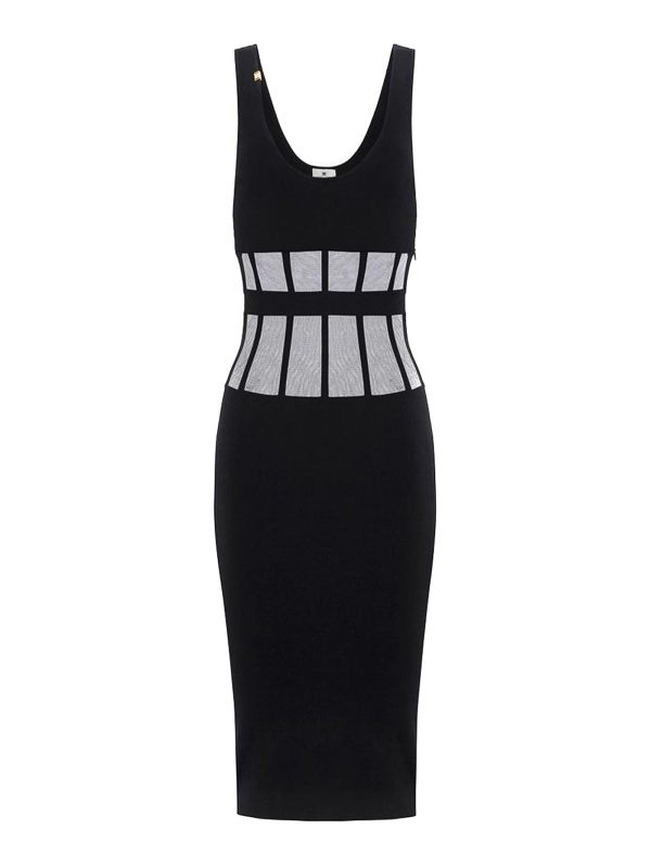 Elisabetta Franchi Robe Au Genou - Noir