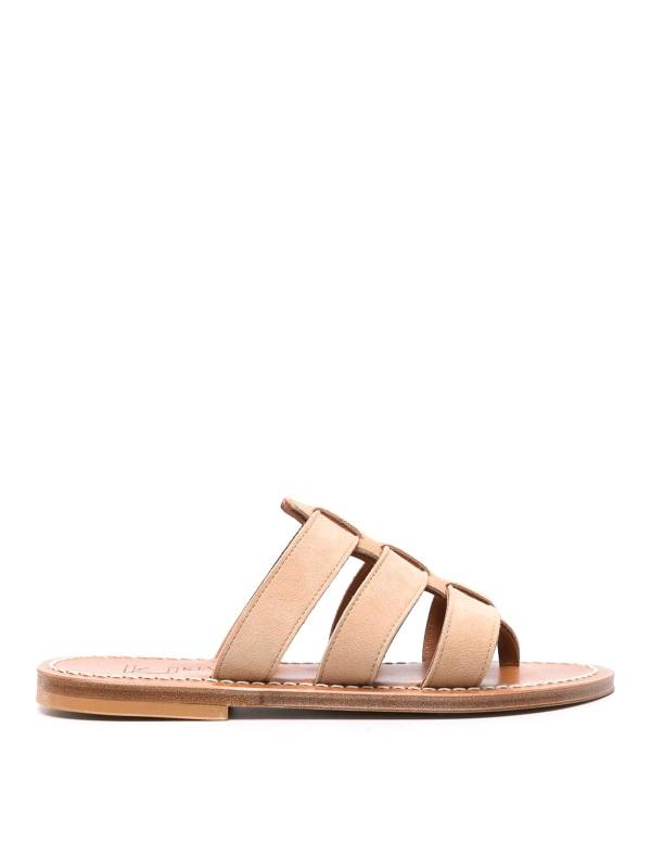 K Jacques St Tropez Mules - Beige