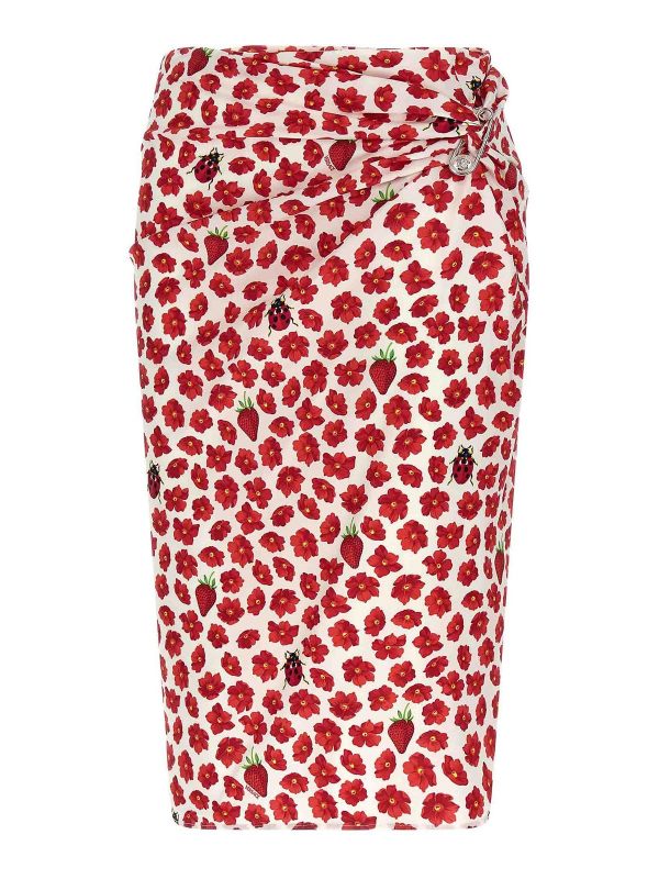 Versace Jupe Midi - Multicolore