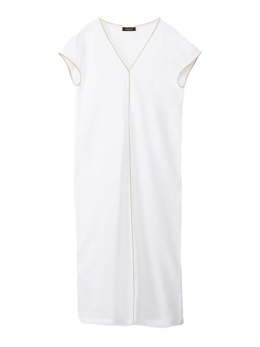 Fabiana Filippi Robe Au Genou - Blanc