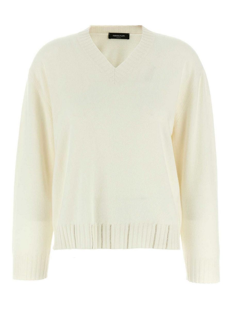 Fabiana Filippi Pull Col Rond - Beige