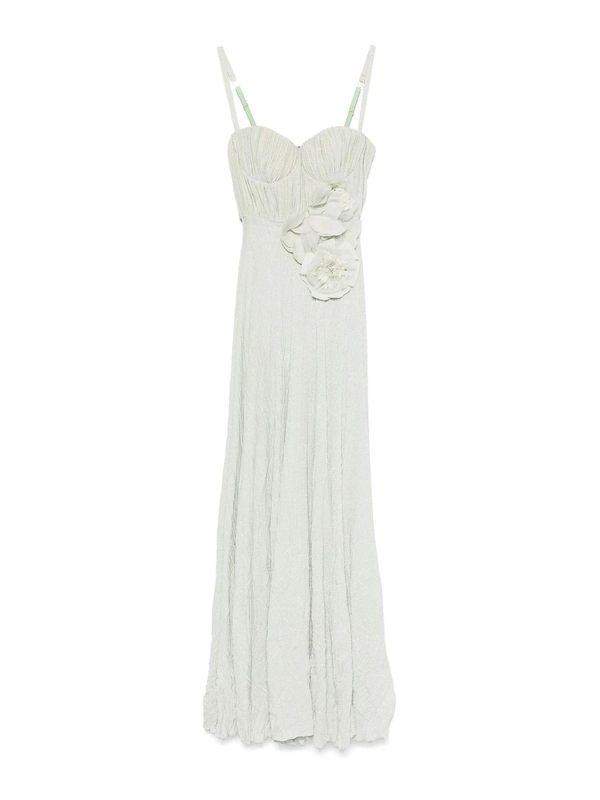 Elisabetta Franchi Robe Au Genou - Vert