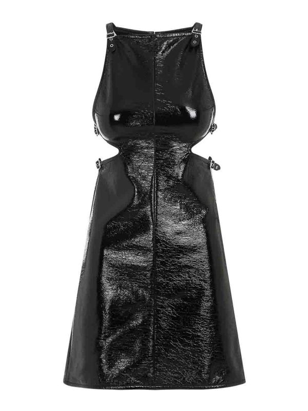 Courreges Robe Au Genou - Noir