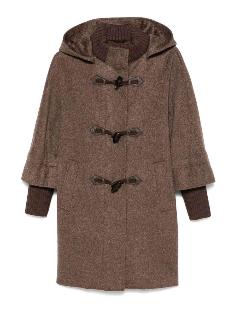Cinzia Rocca Manteau Court - Marron