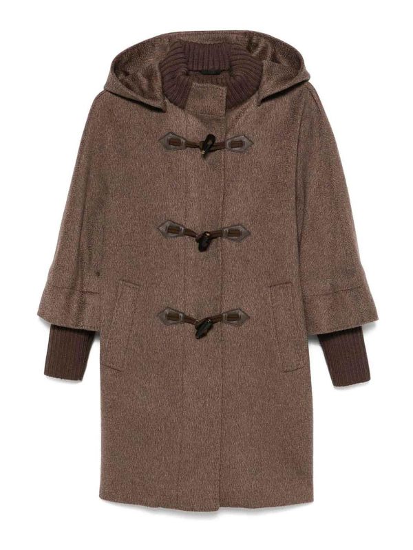 Cinzia Rocca Manteau Court - Marron