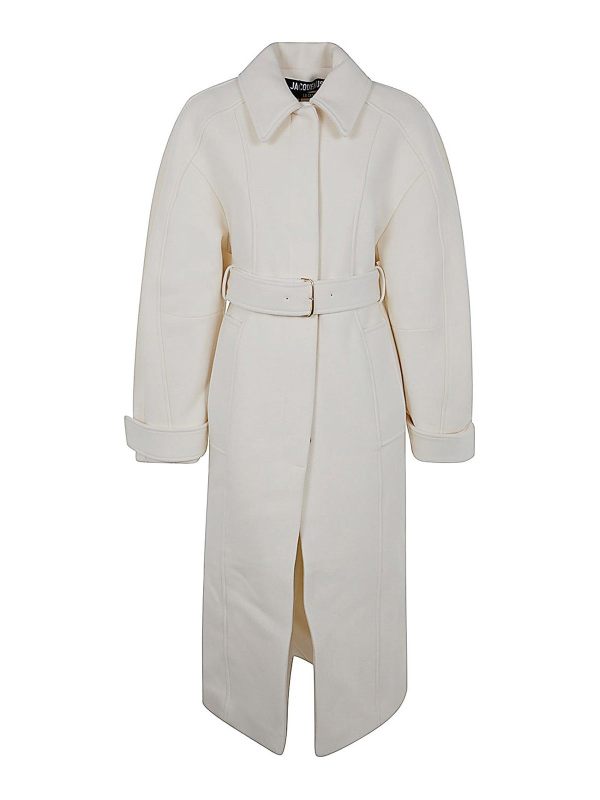 Jacquemus Manteau Court - Blanc