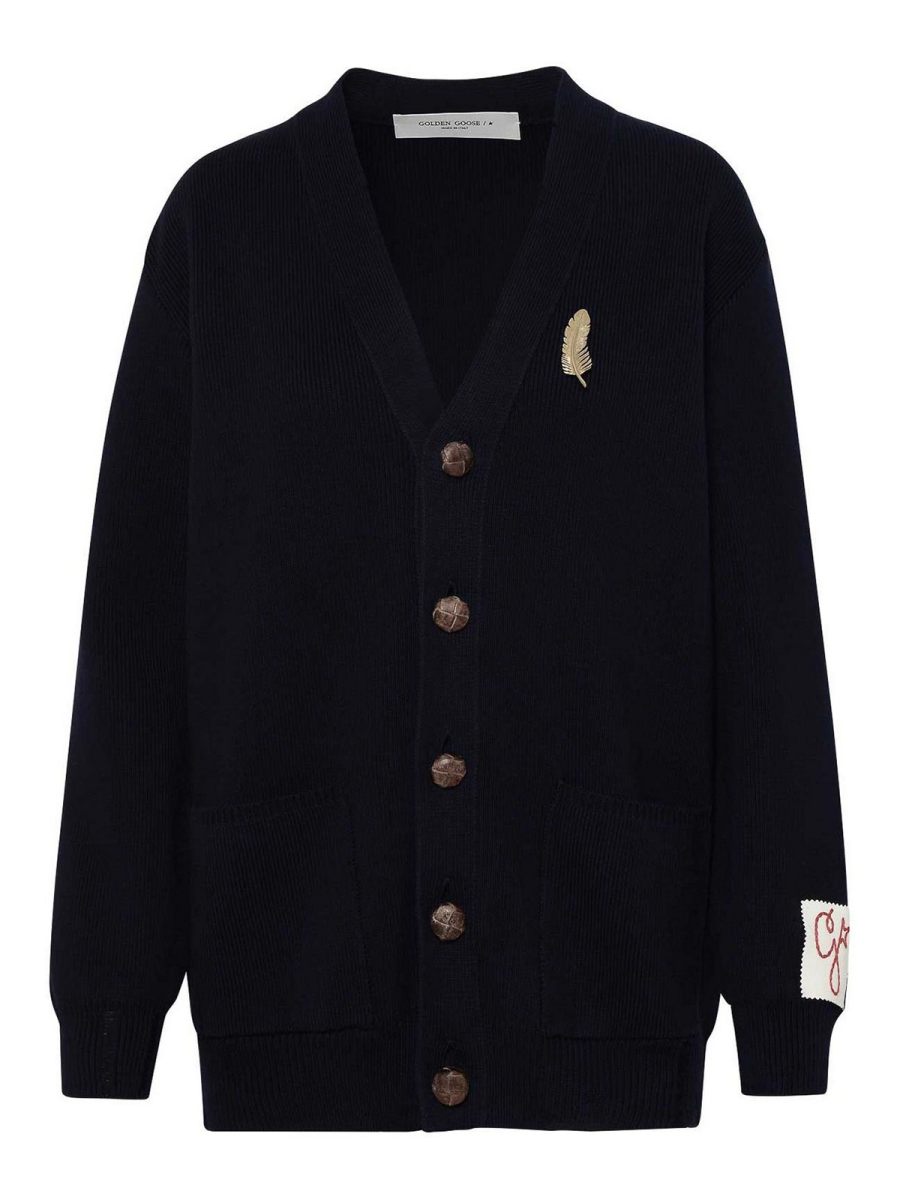 Golden Goose Cardigan - Bleu Foncé