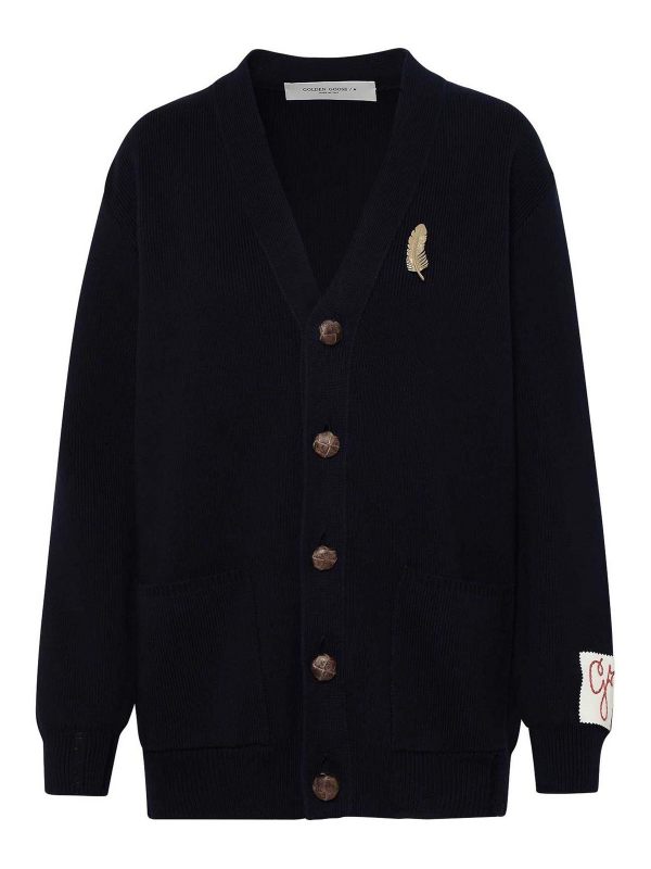 Golden Goose Cardigan - Bleu Foncé