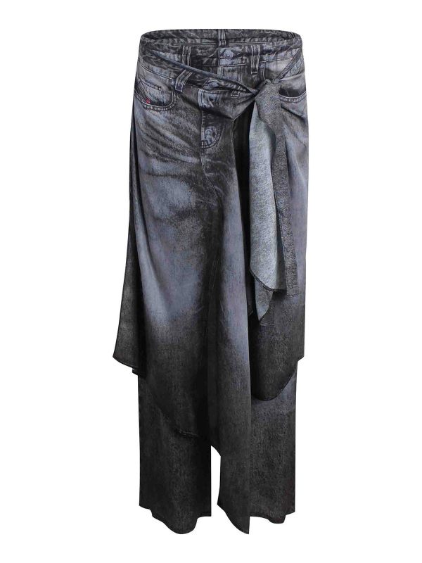 Diesel Pantalons Décontractés - Noir