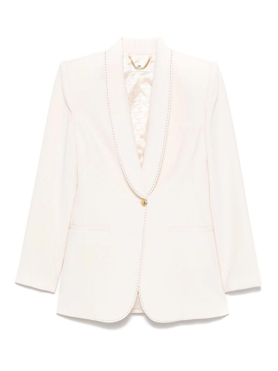 Elisabetta Franchi Veste Casual - Crème