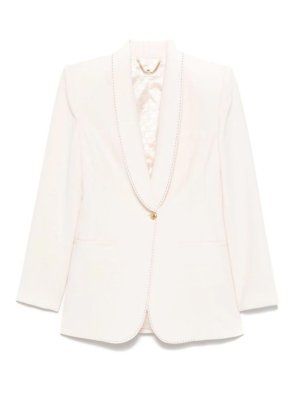 Elisabetta Franchi Veste Casual - Crème