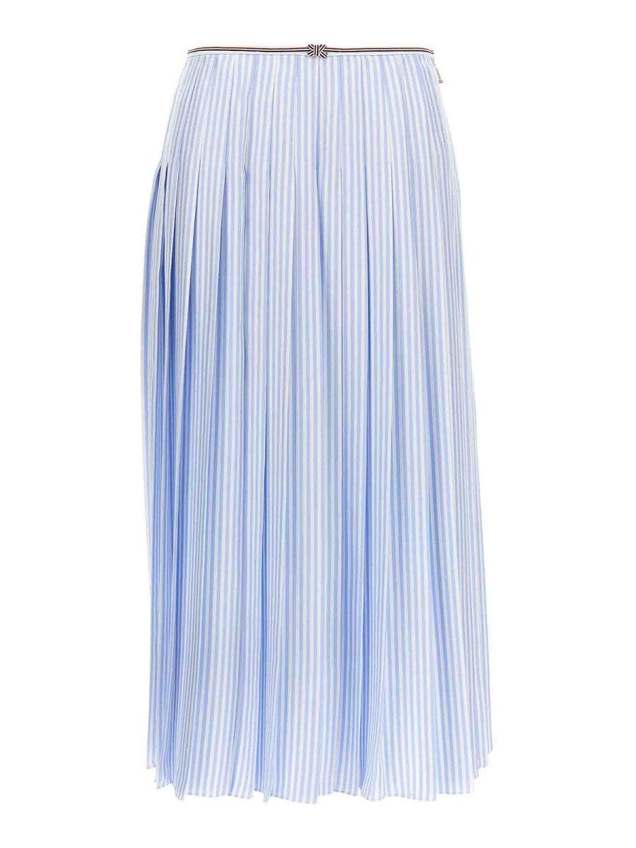 Thom Browne Jupe Midi - Bleu Clair