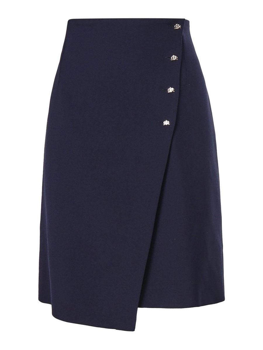 Genny Jupe Midi - Bleu