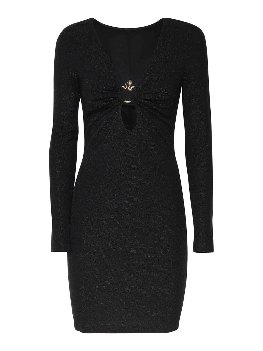 Just Cavalli Robe Au Genou - Noir