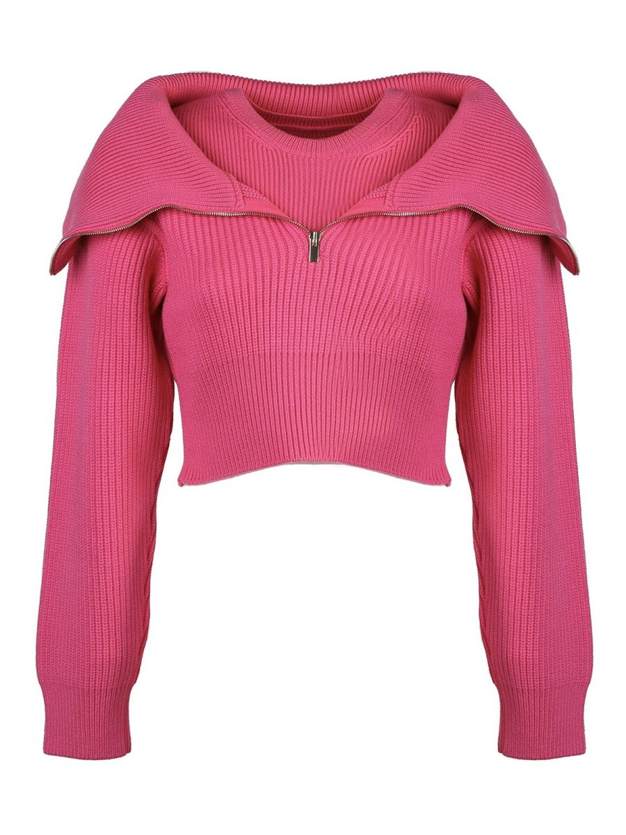 Jacquemus Pull Col Rond - Couleur Chair