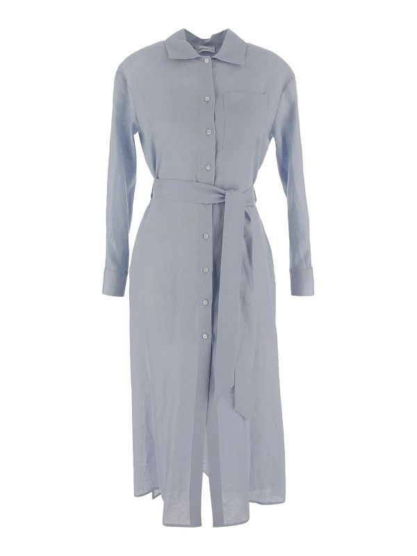 Lardini Robe Au Genou - Bleu Clair