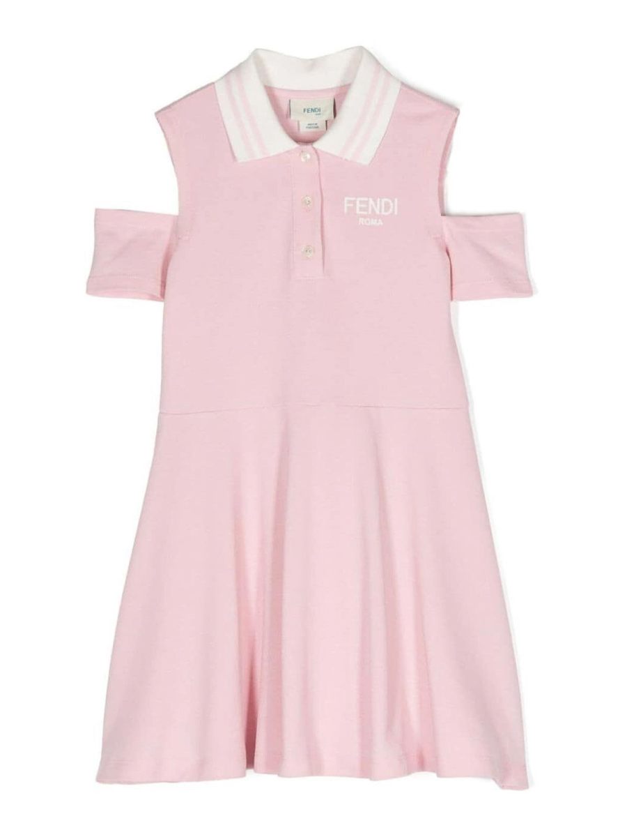 Fendi Jr Robe Courte - Rose