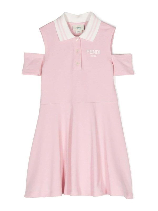 Fendi Jr Robe Courte - Rose