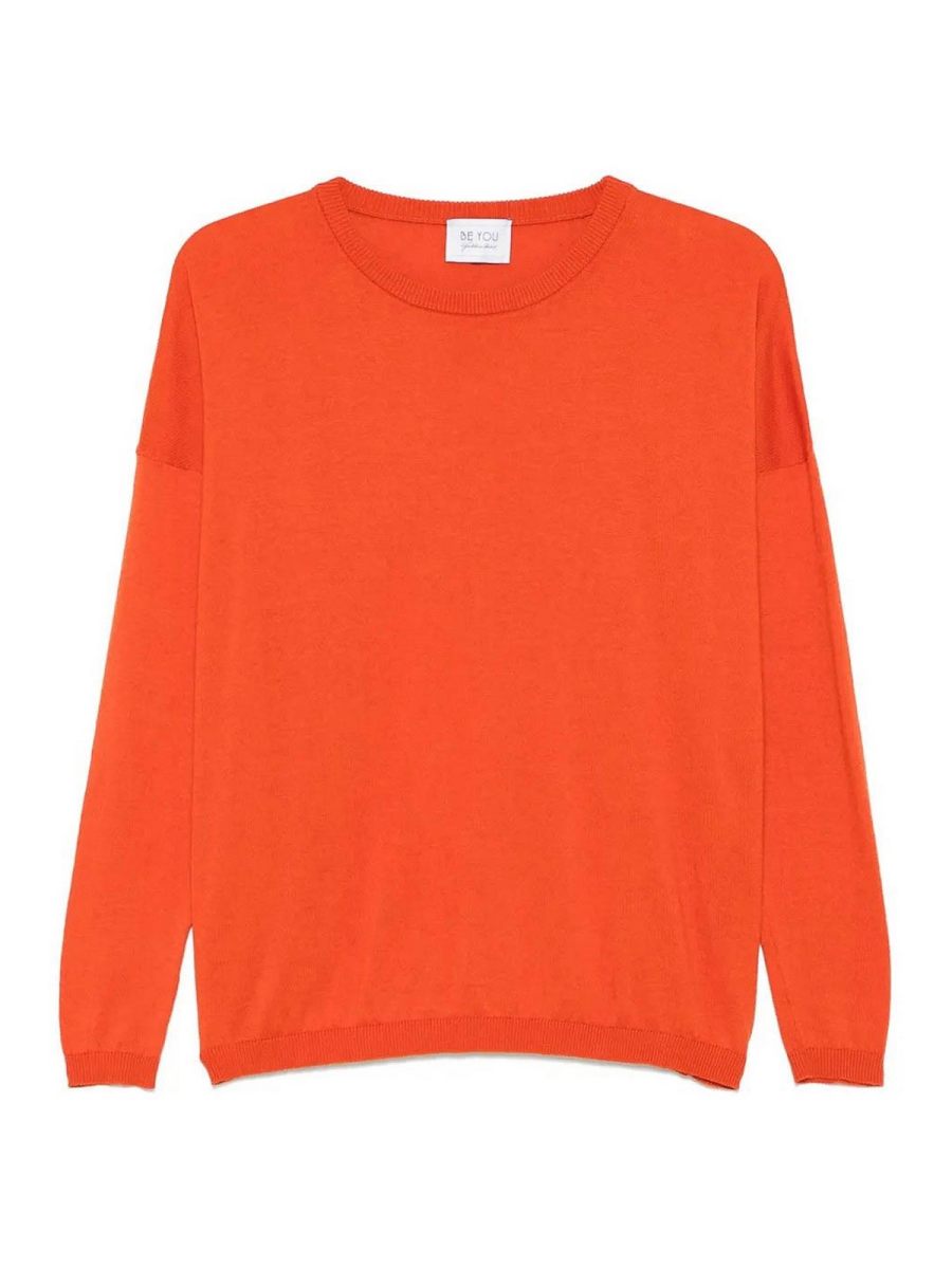 Be You Pull Col Rond - Orange