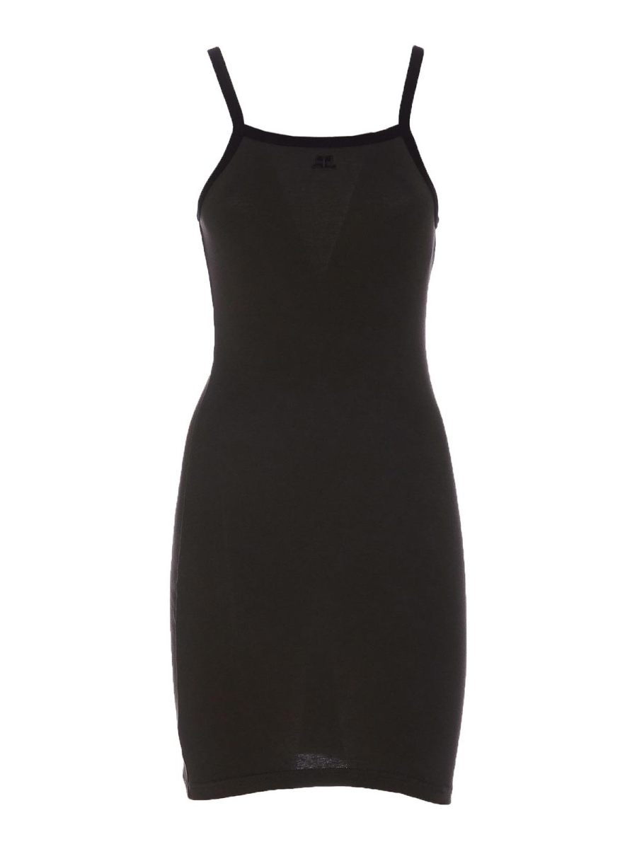 Courreges Robe Courte - Noir
