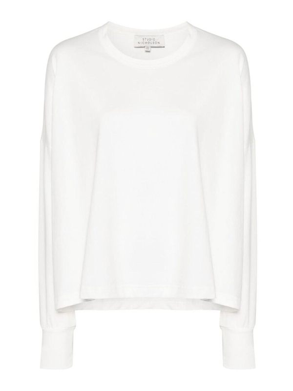 Studio Nicholson Pull Col Rond - Blanc
