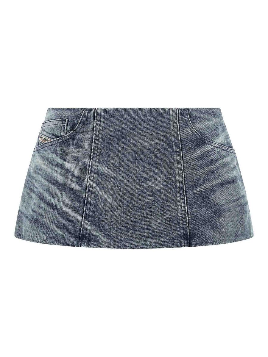 Diesel Jupe Midi - Bleu Clair