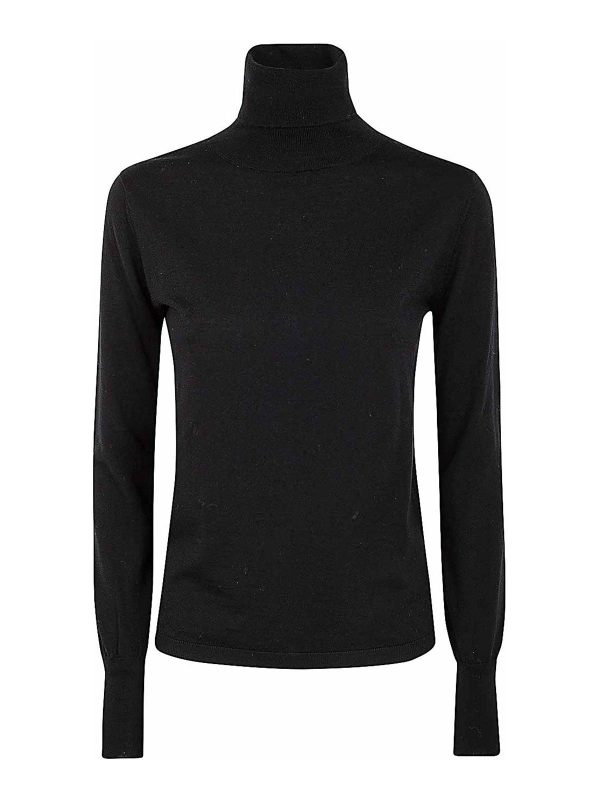 Aspesi Pull Col Roulé - Noir