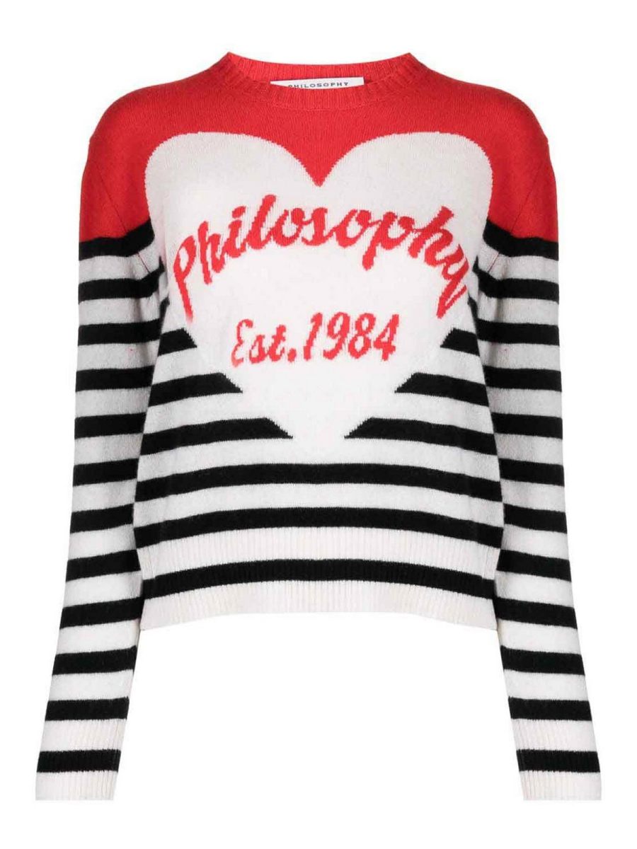 Philosophy di Lorenzo Serafini Pull Col Rond - Multicolore