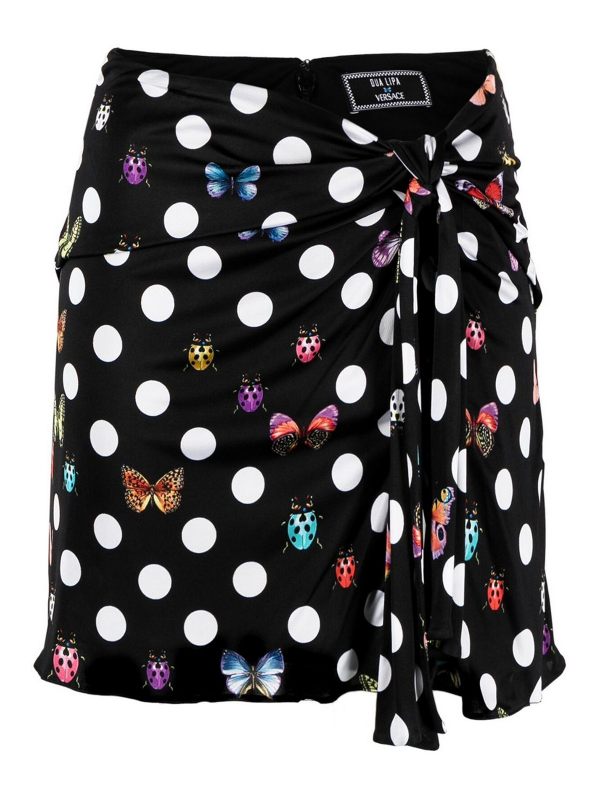 Versace Jupe Midi - Noir