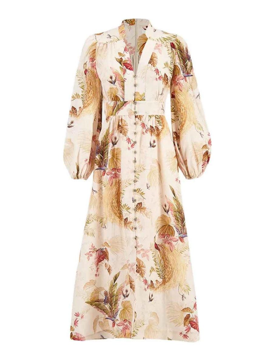 Zimmermann Robe De Soirée - Crème