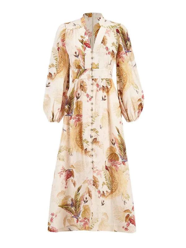 Zimmermann Robe De Soirée - Crème