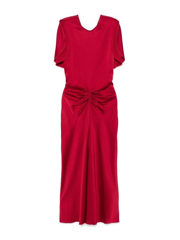 Victoria Beckham Robe Au Genou - Rouge