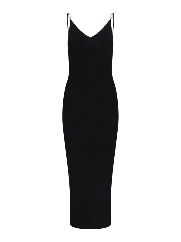 Versace Robe Au Genou - Noir