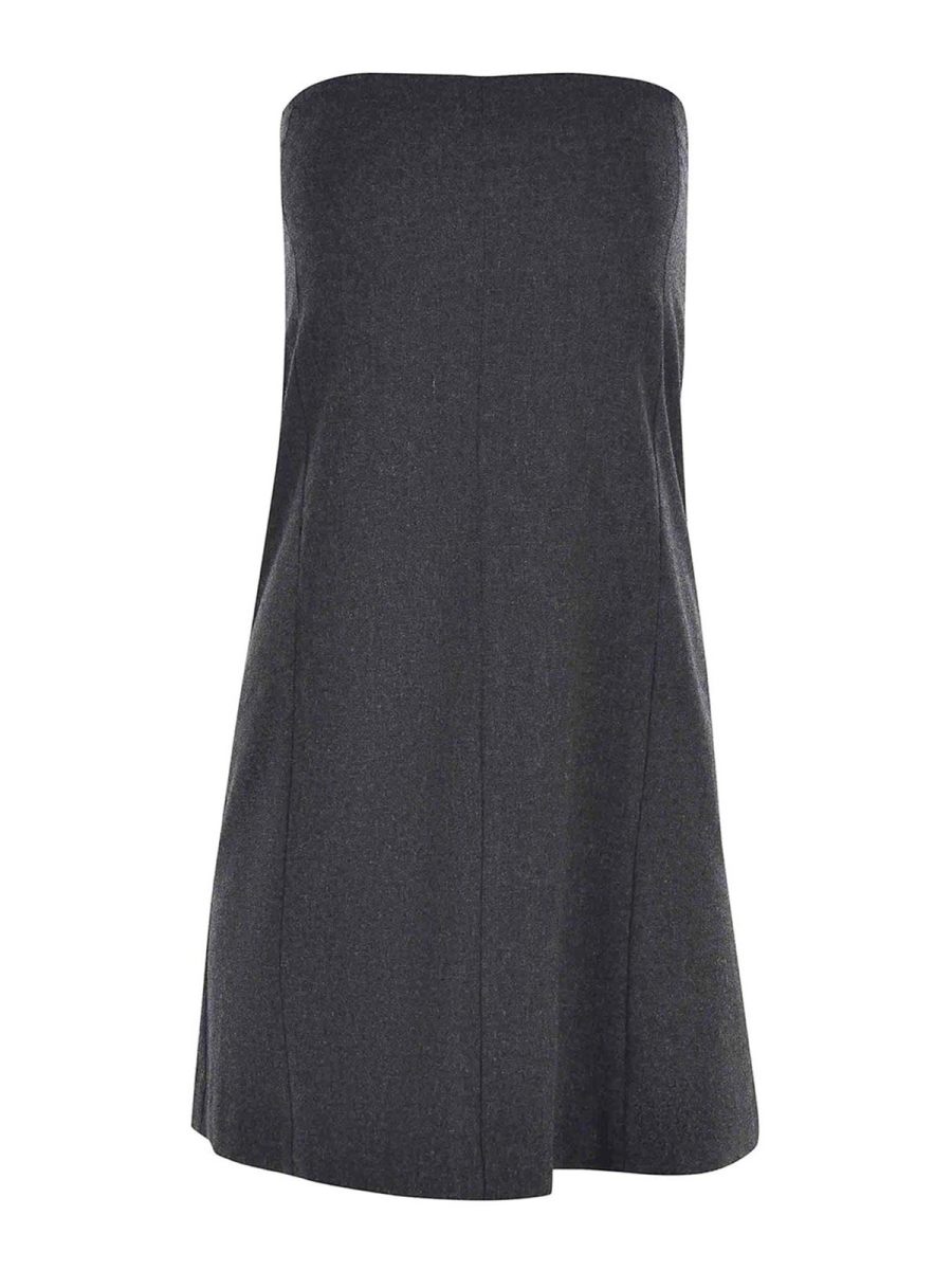 Alysi Robe Au Genou - Gris