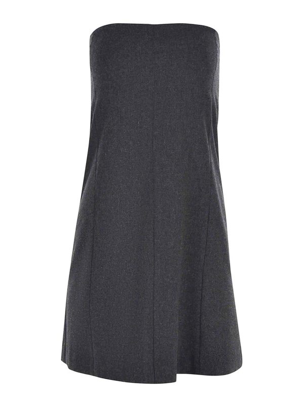 Alysi Robe Au Genou - Gris
